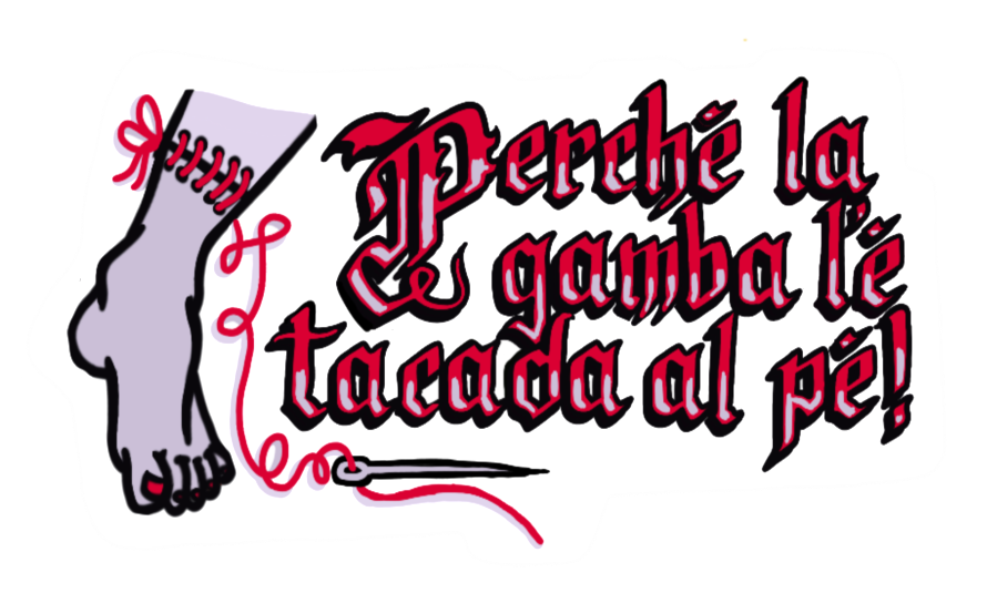 Perché la gamba l'è tacada al pé!