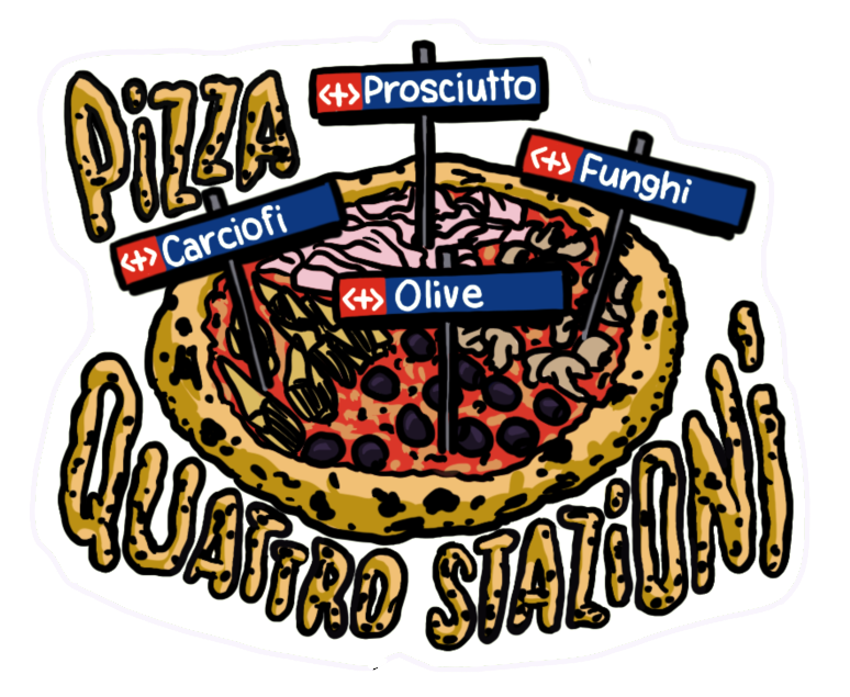 Pizza quattro stazioni